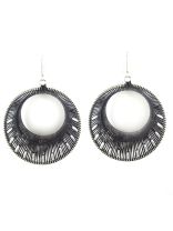 Black Hoop Earrings