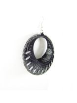 Black Hoop Earrings