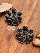 The Elegant Carved Beauties (Onyx Black) - Embellished Oxidised Collection