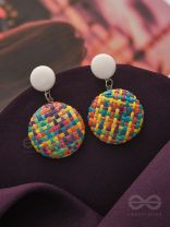 The Crayon ColourSplash - Woven Handicraft Earrings