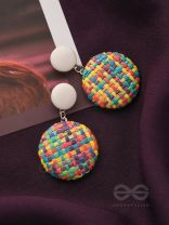 The Crayon ColourSplash - Woven Handicraft Earrings