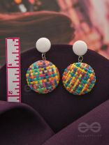 The Crayon ColourSplash - Woven Handicraft Earrings