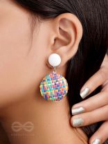 The Crayon ColourSplash - Woven Handicraft Earrings