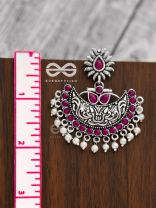 The Bohemian Elegance (Ruby Red) - Embellished Oxidised Collection