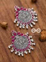 The Bohemian Intrigue (Ruby Red) - Embellished Oxidised Collection