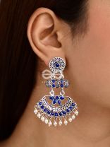 The Bohemian Elegance (Sapphire Blue) - Embellished Oxidised Collection