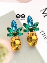 The Shimmery Pineapples - Embellished Statement Studs