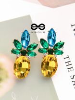 The Shimmery Pineapples - Embellished Statement Studs