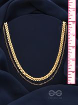 The Chain of Allure - Golden Statement Neckpiece