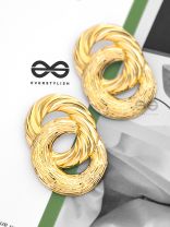 The Glamorous Entanglement - Golden Statement Studs