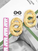 The Glamorous Entanglement - Golden Statement Studs