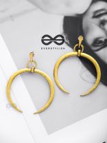 The Gorgeous Badass - Golden Statement Danglers
