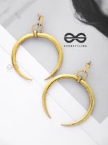 The Gorgeous Badass - Golden Statement Danglers