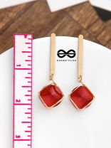 The Dangling Elegance (Scarlet Red) -  The Golden Charm Collection