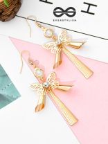 The Beauteous Butterfly Charms - Casual Golden Danglers