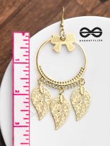 The Playful Charm - Golden Light-weight Earrings