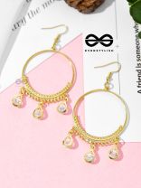 The Glamorous Circles - Shimmery Droplet Danglers