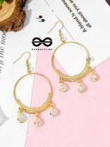 The Glamorous Circles - Shimmery Droplet Danglers