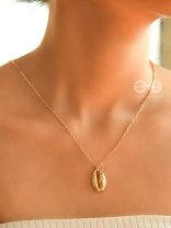 The Glamorous  Golden Shell Necklace 
