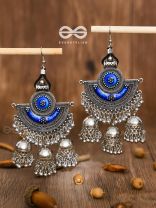 The Bohemian Allure - Meenakari Triple Jhumki Danglers