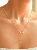 Wrapped in the Night-Sky - Golden Neckpiece