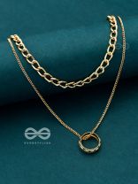 The Girl-Boss Statement - Golden Layered Neckpiece