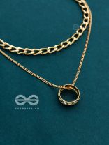 The Girl-Boss Statement - Golden Layered Neckpiece