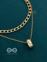 The Girl-Boss Statement - Golden Layered Neckpiece
