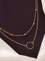 The Lavish Layers of Elegance - Golden Multilayered Neckpiece