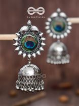 The Artsy Peacocks - Oxidised Boho Jhumkis