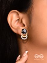 The Classy Geometry - Golden Statement Earrings