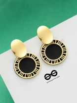 The Classy Delight - Golden Statement Earrings