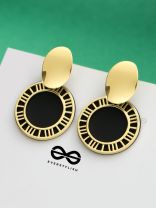 The Classy Delight - Golden Statement Earrings