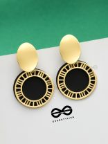 The Classy Delight - Golden Statement Earrings