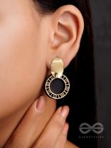 The Classy Delight - Golden Statement Earrings
