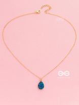 The Enticing Droplet - Embellished Golden Neckpiece
