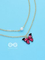 The Glamorous Butterflies - Set of Neckpiece and Earrings