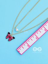 The Glamorous Butterflies - Set of Neckpiece and Earrings