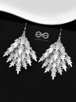 A Christmasy Feeling - Shimmery Silver Dangler Earrings