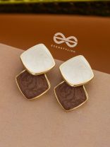 A Classy Delight - Statement Enamelled Earrings