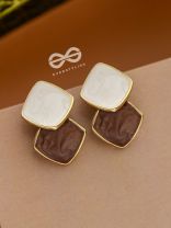 A Classy Delight - Statement Enamelled Earrings