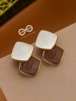 A Classy Delight - Statement Enamelled Earrings