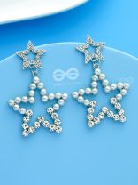 The Shimmering Stars - Embellished Statement Danglers