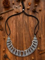 The Peaceful Peacocks - Oxidised Boho Choker