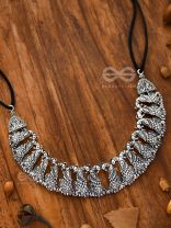 The Peaceful Peacocks - Oxidised Boho Choker