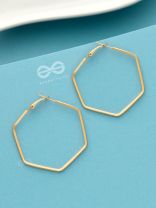 The Hexing Hexagons - Golden Playful Hoops