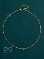 The Little Dainty Heart - Golden Neckpiece