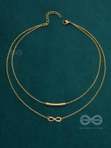 The Infinite Elegance - Golden Multilayered Neckpiece