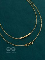 The Infinite Elegance - Golden Multilayered Neckpiece