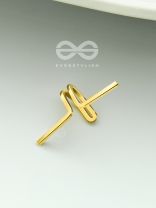 Hooked on Charm- Golden Adjustable Earcuff (One Ear)